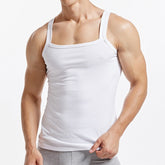 Solid Color Threaded Cotton Tank Top